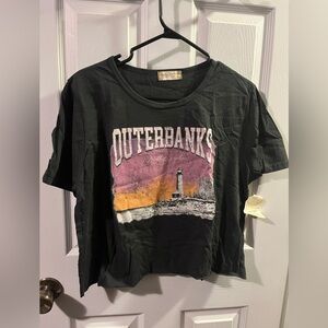 Altar’d State Women’s Outer Banks Cropped Tee - Size Large